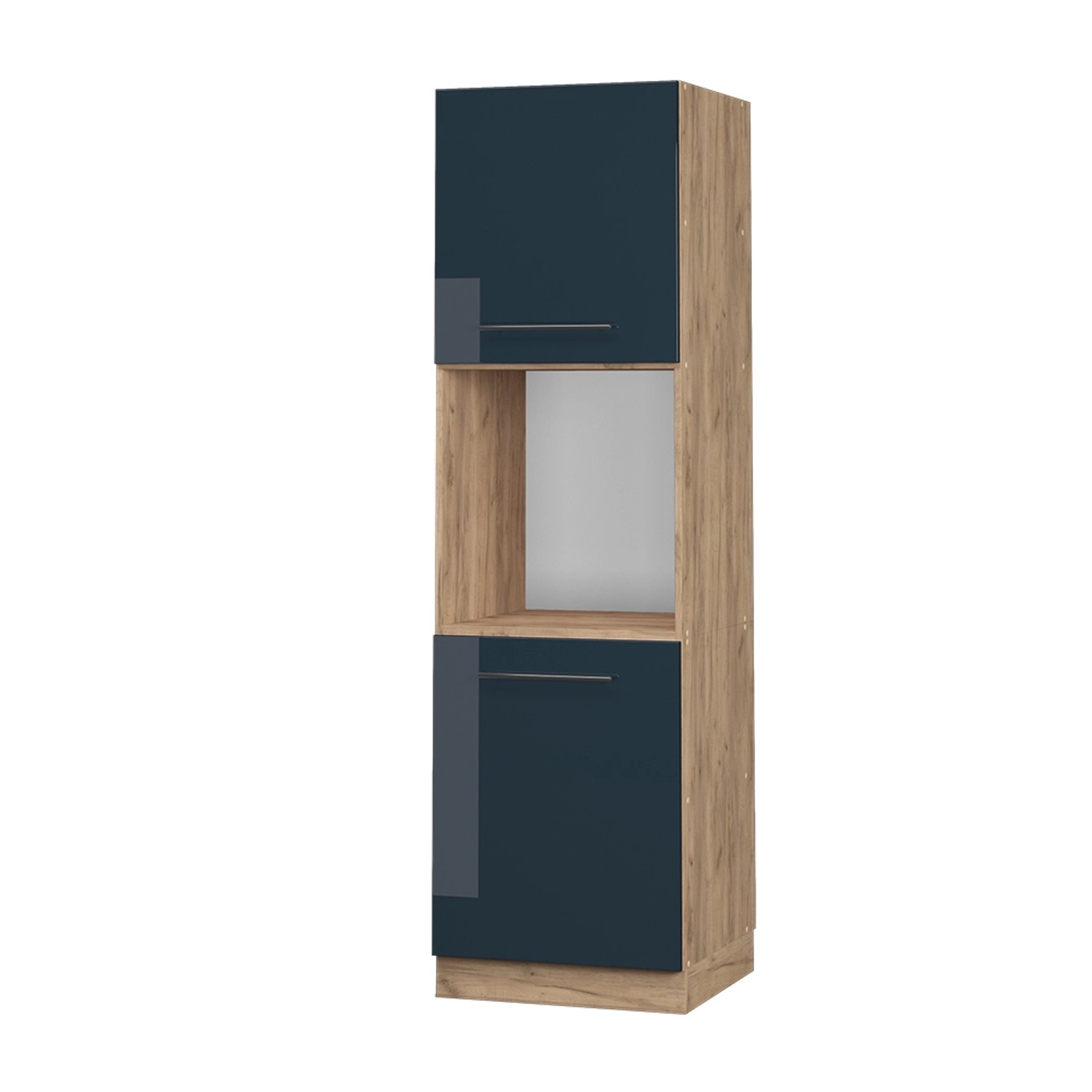 Vicco Herdumbauschrank Fame-Line Dunkelblau Hochglanz/Goldkraft Eiche 60 cm Offen Vicco Herdumbauschrank Fame-Line Dunkelblau Hochglanz/Goldkraft Eiche 60 cm Offen von Vicco