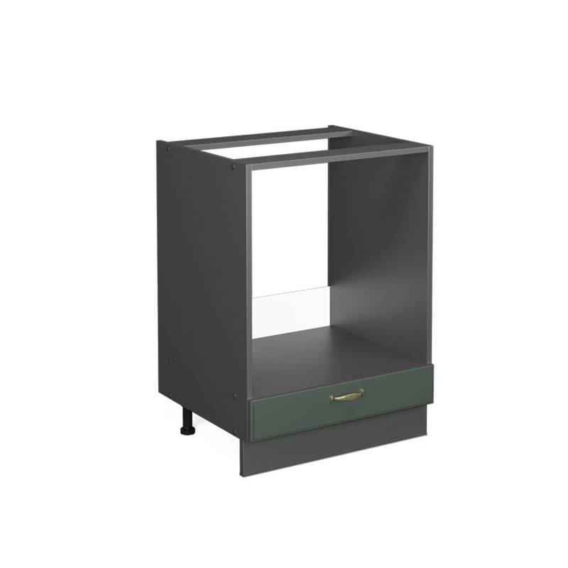 Vicco Herdumbauschrank Fame-Line Grün-Gold Landhaus/Anthrazit 60 cm ohne Arbeitsplatte von Vicco