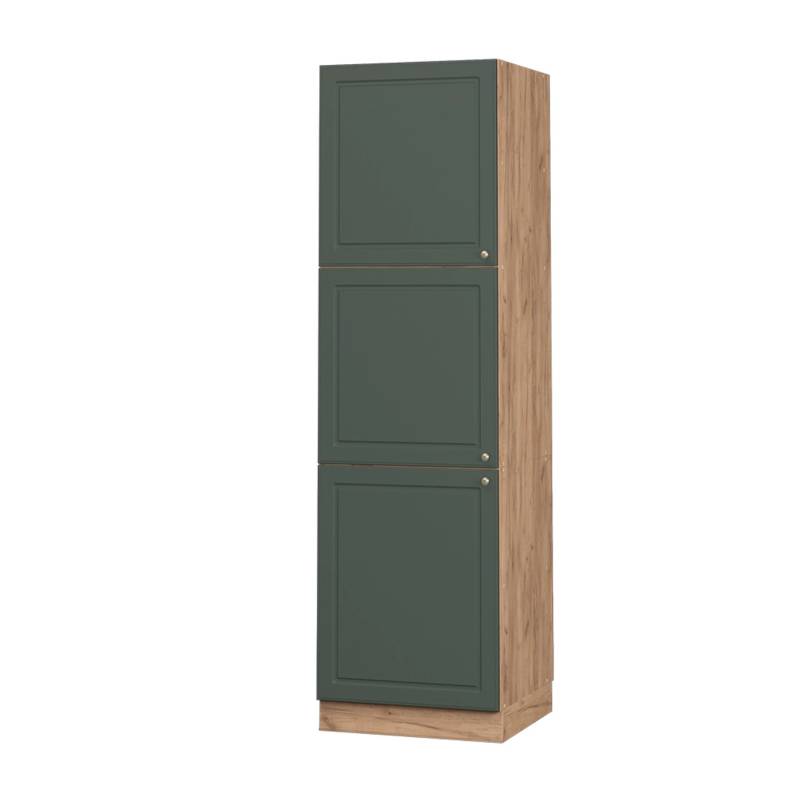 Vicco Herdumbauschrank Fame-Line Grün-Gold Landhaus/Goldkraft Eiche 60 cm von Vicco
