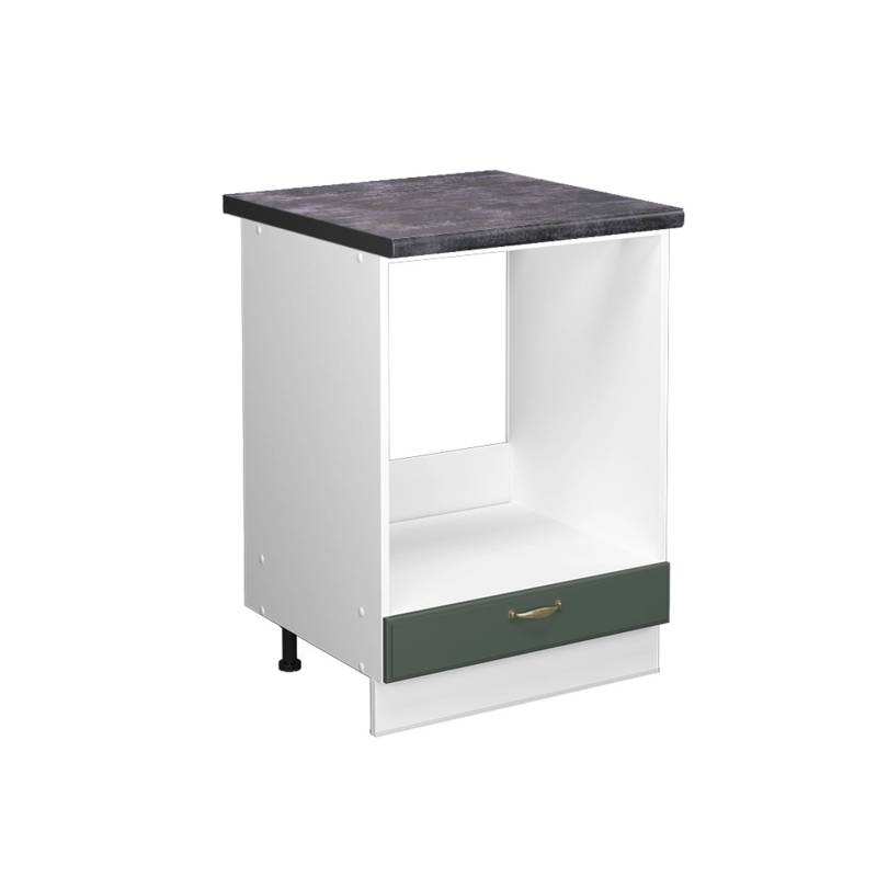 Vicco Herdumbauschrank Fame-Line Grün-Gold Landhaus/Weiß 60 cm AP Anthrazit von Vicco