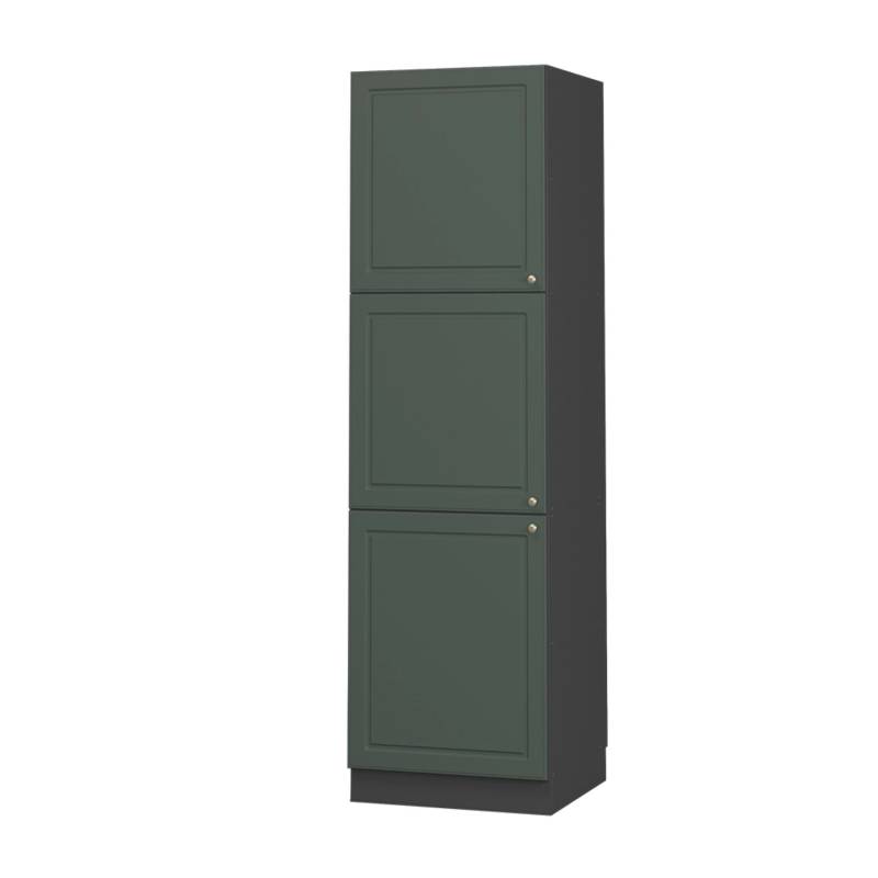 Vicco Herdumbauschrank Fame-Line Herdschrank Grün-Gold Landhaus/Anthrazit 60 cm von Vicco