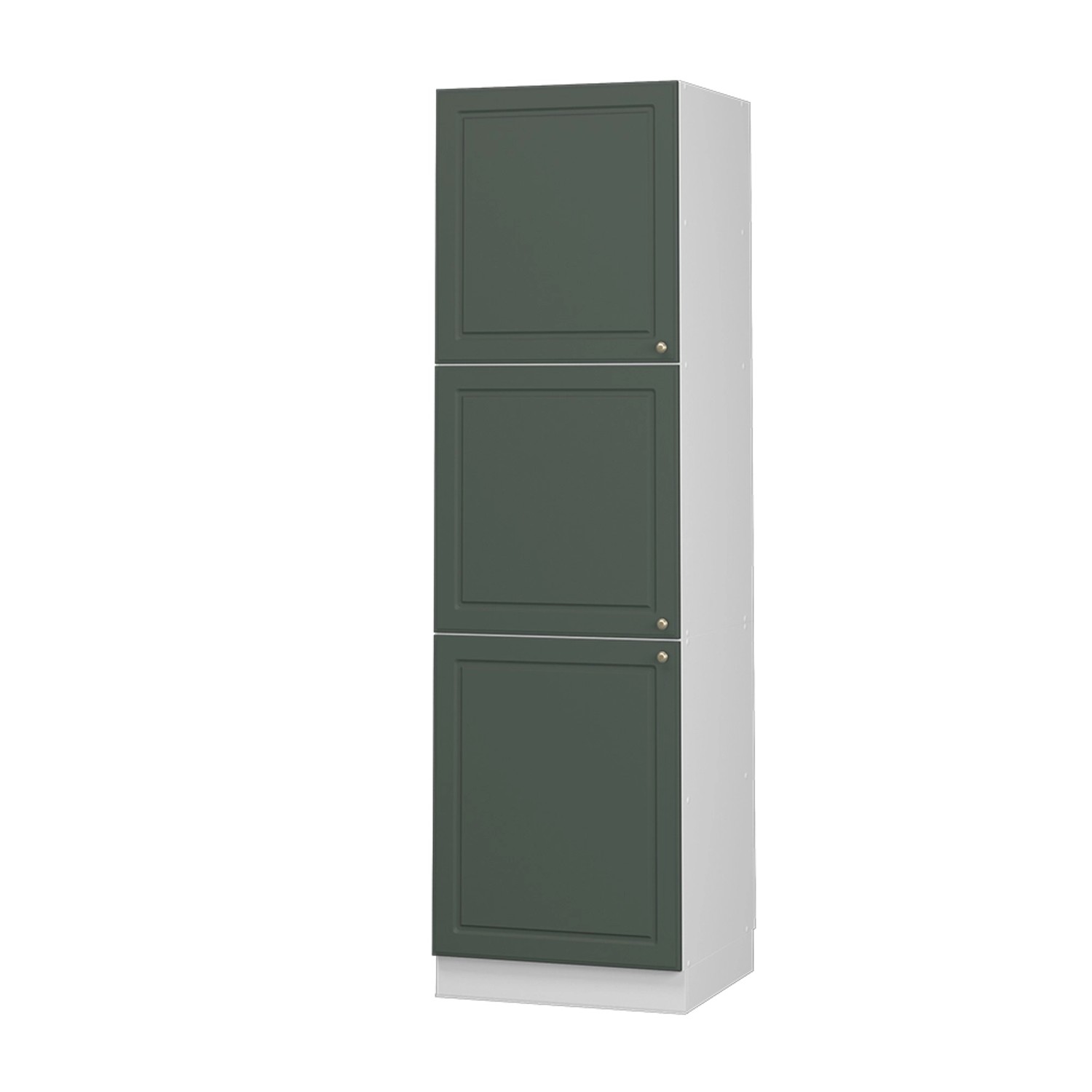 Vicco Herdumbauschrank Fame-Line Herdschrank Grün-Gold Landhaus/Weiß 60 cm von Vicco