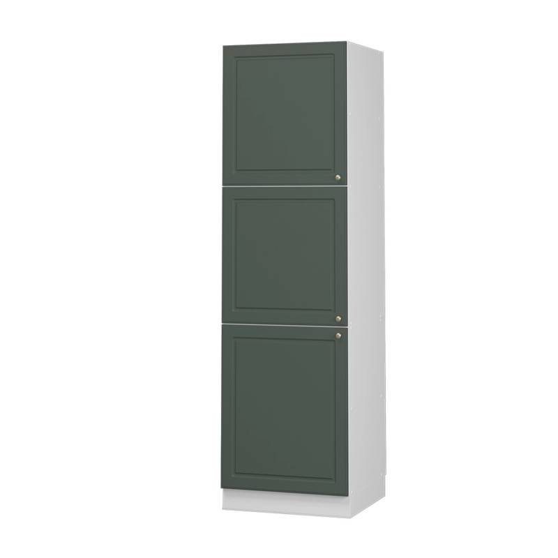 Vicco Herdumbauschrank Fame-Line Herdschrank Grün-Gold Landhaus/Weiß 60 cm von Vicco