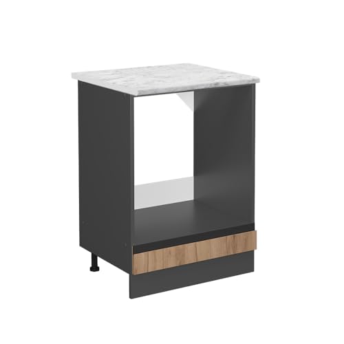 Vicco Herdumbauschrank R-Line, Herdschrank, Goldkraft Eiche/Anthrazit, AP Marmor Vicco Herdumbauschrank R-Line, Herdschrank, Goldkraft Eiche/Anthrazit, AP Marmor von Vicco