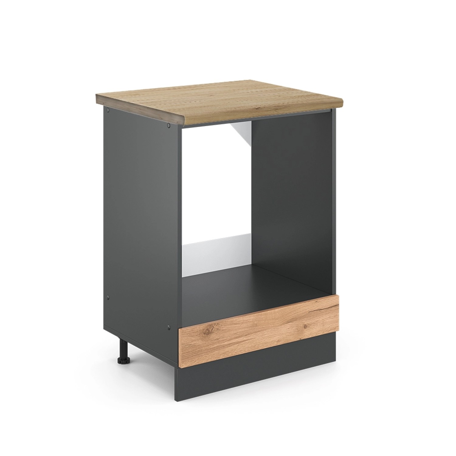 Vicco Herdumbauschrank R-Line Goldkraft Eiche/Anthrazit 60 cm AP Eiche mit Anthrazit Korpus Vicco Herdumbauschrank R-Line Goldkraft Eiche/Anthrazit 60 cm AP Eiche mit Anthrazit Korpus von Vicco
