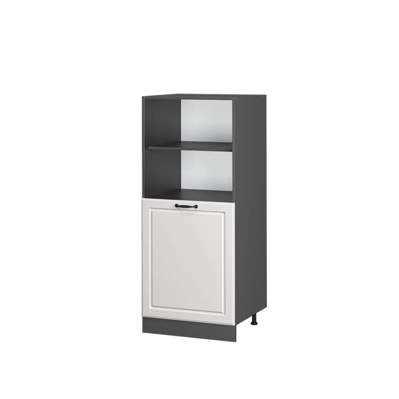 Vicco Herdumbauschrank R-Line Herdschrank Weiß Landhaus/Anthrazit 60 cm von Vicco