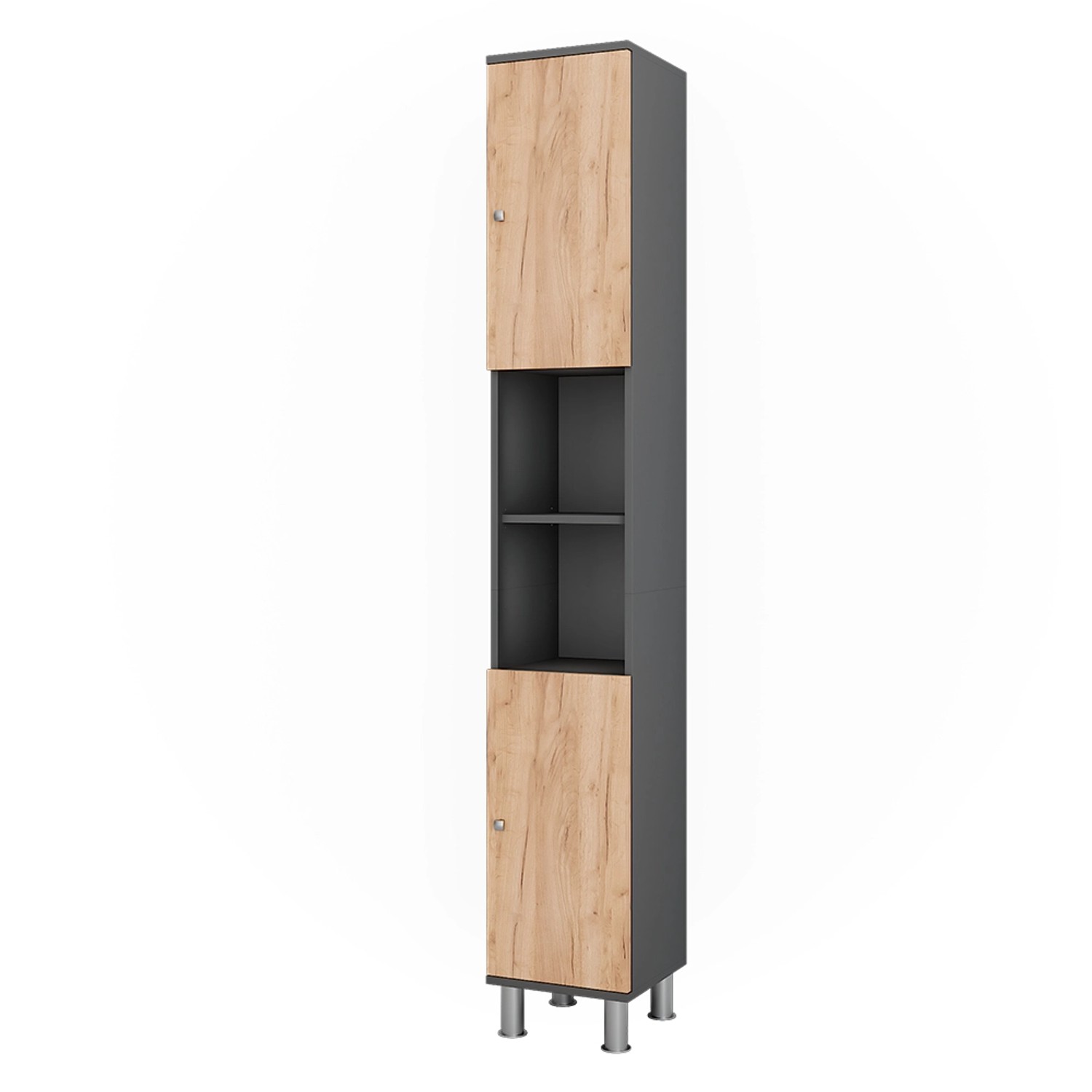 Vicco Hochschrank Fynn Anthrazit/Goldkraft Eiche 30 x 190 cm Vicco Hochschrank Fynn Anthrazit/Goldkraft Eiche 30 x 190 cm von Vicco