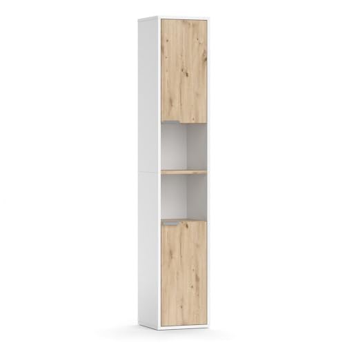 Vicco Badschrank Weiß Henri 30x165x30 cm - Wäscheschrank, Mehr Stauraum ohne Bodenfläche zu nutzen Vicco Badschrank Weiß Henri 30x165x30 cm - Wäscheschrank, Mehr Stauraum ohne Bodenfläche zu nutzen von Vicco