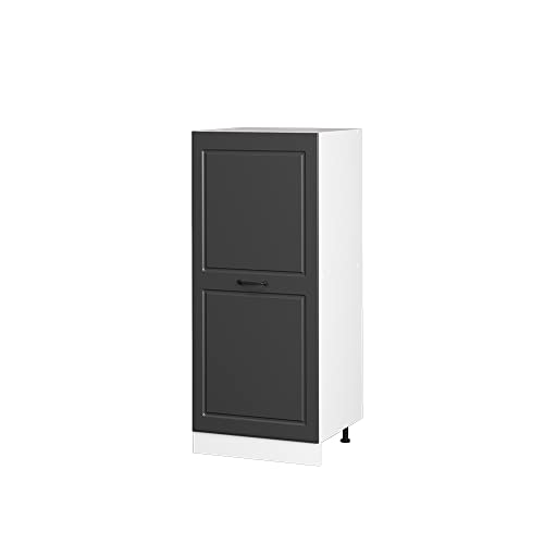 Vicco Hochschrank R-Line, Küchenkommode, Anthrazit Landhaus/Weiß, 60 cm von Vicco