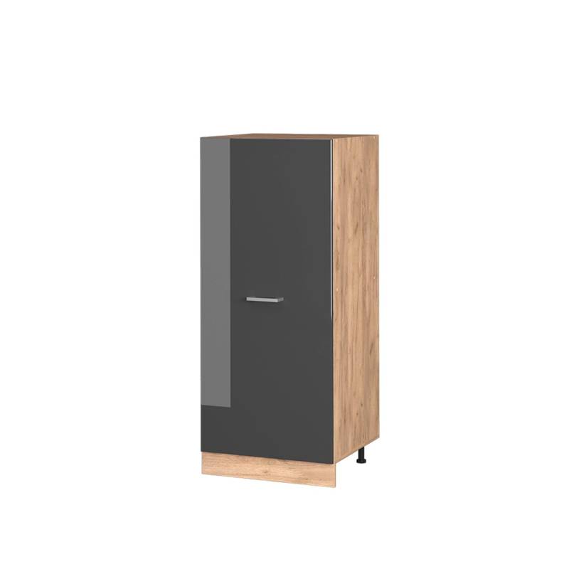 Vicco Hochschrank R-Line Küchenkommode Anthrazit Hochglanz/Goldkraft Eiche 60 cm von Vicco