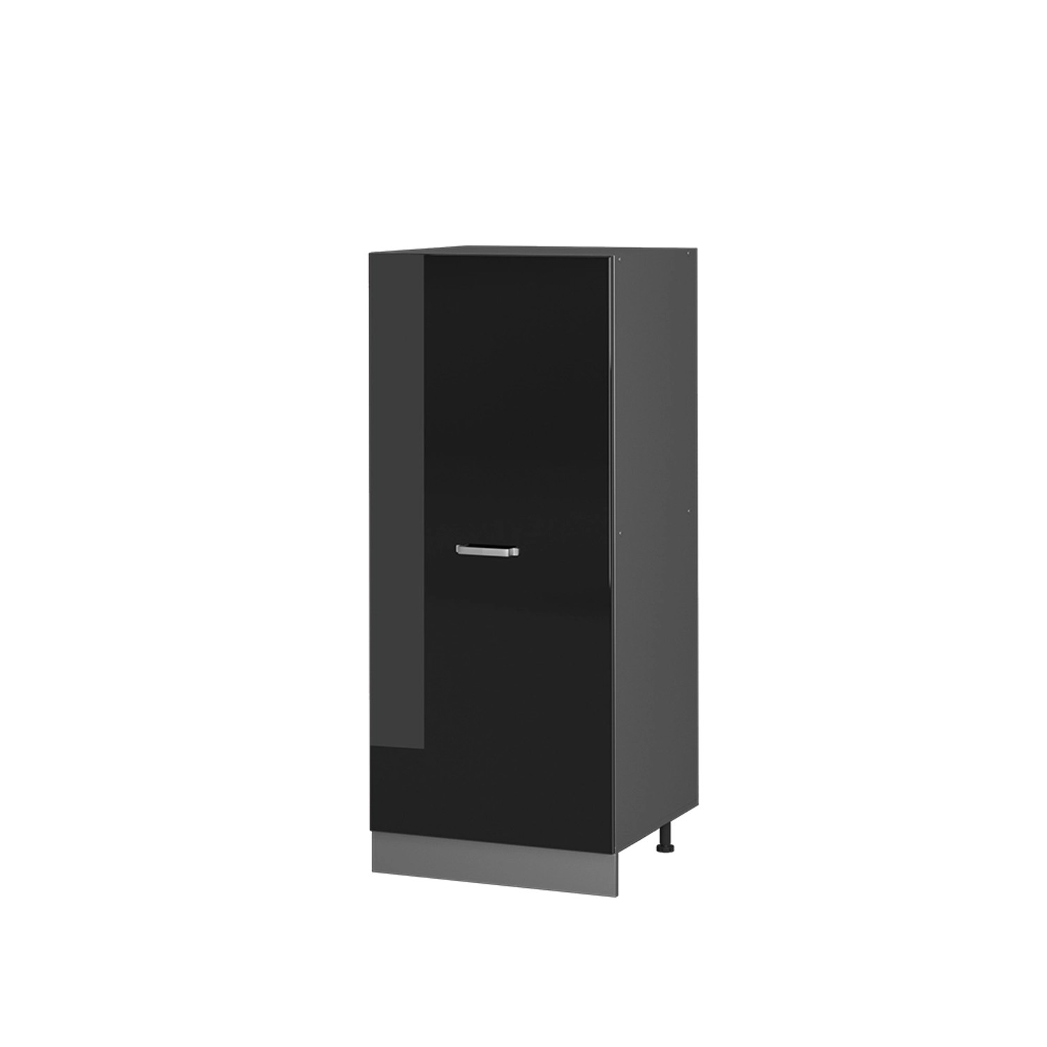 Vicco Hochschrank R-Line Küchenkommode Schwarz Hochglanz/Anthrazit 60 cm von Vicco