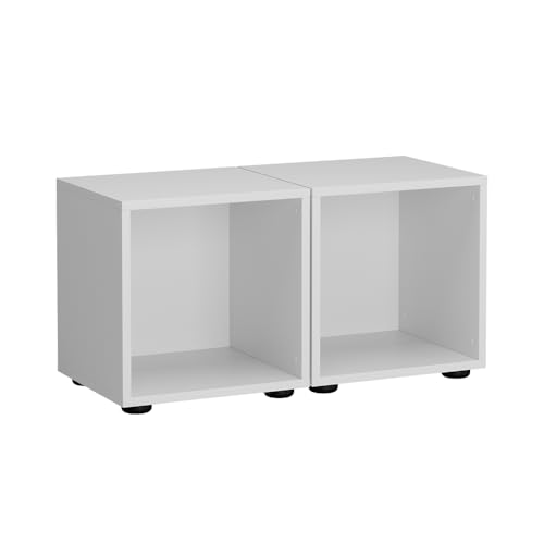 Vicco Kinderregal Weiß Estell 2-er Set - 36x38x32 cm gefertigt aus Spanplatte - Bücherregal für Kinder, platzsparende Lösung für Aufbewahrung Vicco Kinderregal Weiß Estell 2-er Set - 36x38x32 cm gefertigt aus Spanplatte - Bücherregal für Kinder, platzsparende Lösung für Aufbewahrung von Vicco