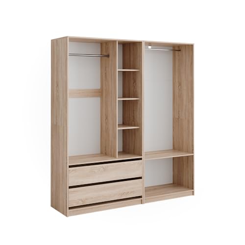 Vicco Kleiderschrank Elmo, Flügeltürenschrank, Sonoma, 100 x 200 cm 2er Set Vicco Kleiderschrank Elmo, Flügeltürenschrank, Sonoma, 100 x 200 cm 2er Set von Vicco