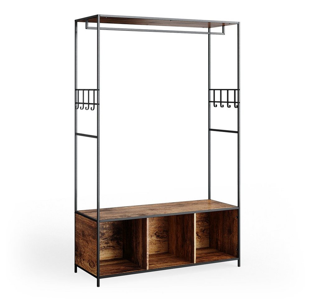 Vicco Kleiderschrank Fyrk, Eiche rustikal/Schwarz, 119.5 x 189 cm Vicco Kleiderschrank Fyrk, Eiche rustikal/Schwarz, 119.5 x 189 cm von Vicco