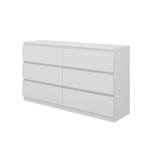 Vicco Kommode Calisto, Kommodenschrank, Weiß/Weiß, 138 x 78.5 cm Vicco Kommode Calisto, Kommodenschrank, Weiß/Weiß, 138 x 78.5 cm von Vicco