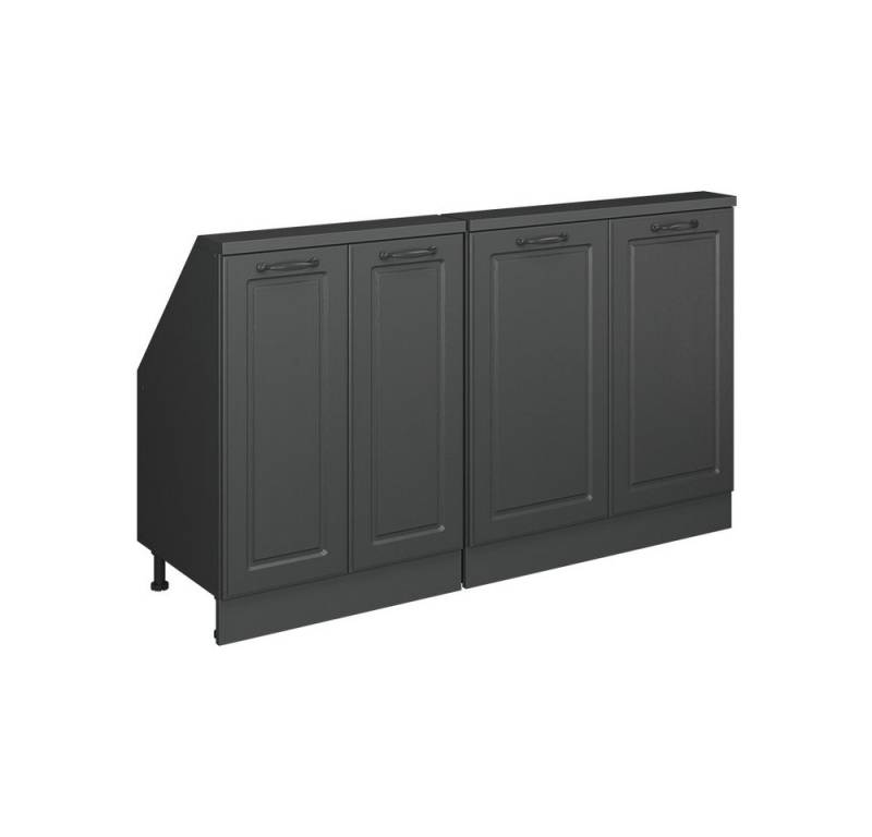 Vicco Kommode Rion, Anthrazit/Anthrazit Landhaus, 2er Set von Vicco