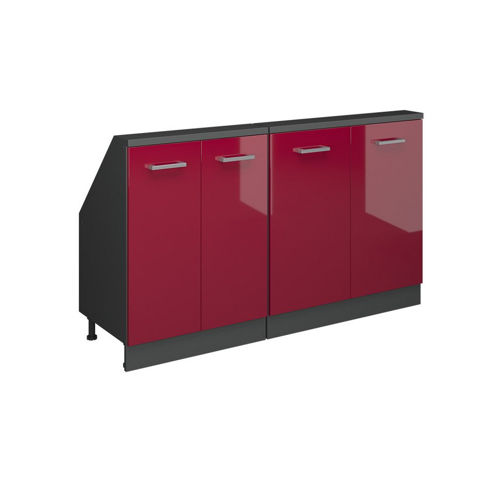Vicco Kommode Rion, Anthrazit/Bordeaux Hochglanz, 2er Set Vicco Kommode Rion, Anthrazit/Bordeaux Hochglanz, 2er Set von Vicco