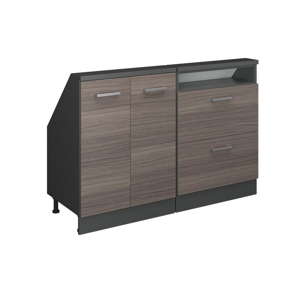 Vicco Kommode Rion, Edelgrau/Anthrazit/Anthrazit, 2er Set von Vicco