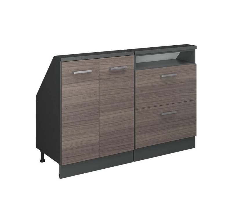 Vicco Kommode Rion, Edelgrau/Anthrazit/Anthrazit, 2er Set von Vicco