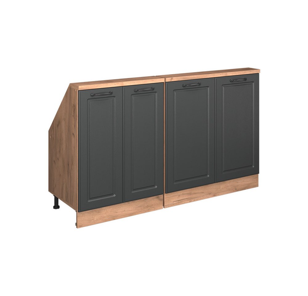 Vicco Kommode Rion, Goldkraft Eiche/Anthrazit Landhaus, 2er Set Vicco Kommode Rion, Goldkraft Eiche/Anthrazit Landhaus, 2er Set von Vicco