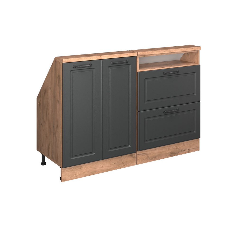 Vicco Kommode Rion, Goldkraft Eiche/Anthrazit Landhaus, 2er Set Vicco Kommode Rion, Goldkraft Eiche/Anthrazit Landhaus, 2er Set von Vicco
