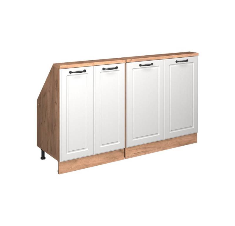 Vicco Kommode Rion, Goldkraft Eiche/Weiß Landhaus, 2er Set von Vicco