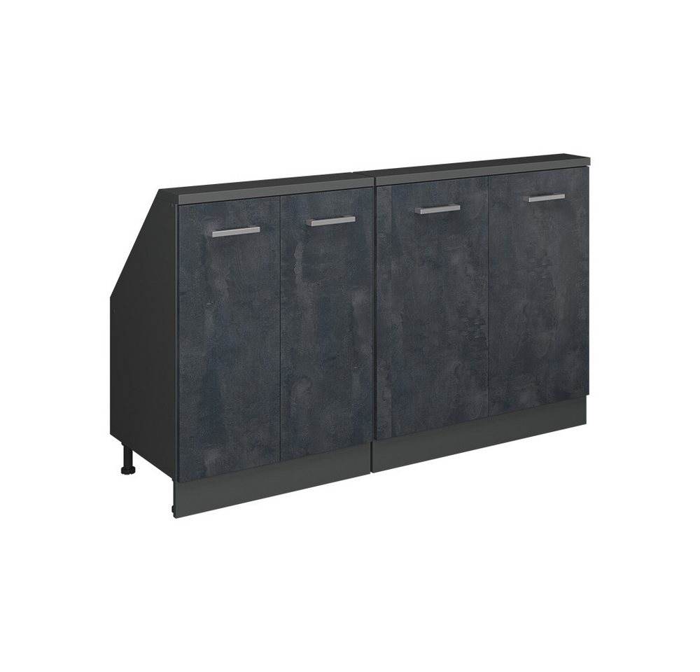 Vicco Kommode Rion, Schwarz Beton/Anthrazit/Anthrazit, 2er Set Vicco Kommode Rion, Schwarz Beton/Anthrazit/Anthrazit, 2er Set von Vicco