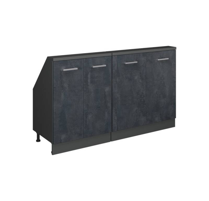 Vicco Kommode Rion, Schwarz Beton/Anthrazit/Anthrazit, 2er Set Vicco Kommode Rion, Schwarz Beton/Anthrazit/Anthrazit, 2er Set von Vicco
