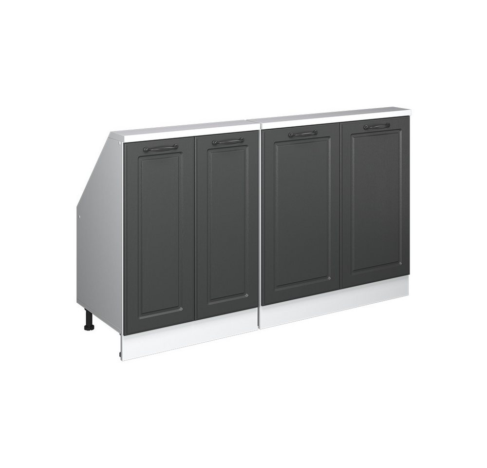 Vicco Kommode Rion, Weiß/Anthrazit Landhaus, 2er Set Vicco Kommode Rion, Weiß/Anthrazit Landhaus, 2er Set von Vicco