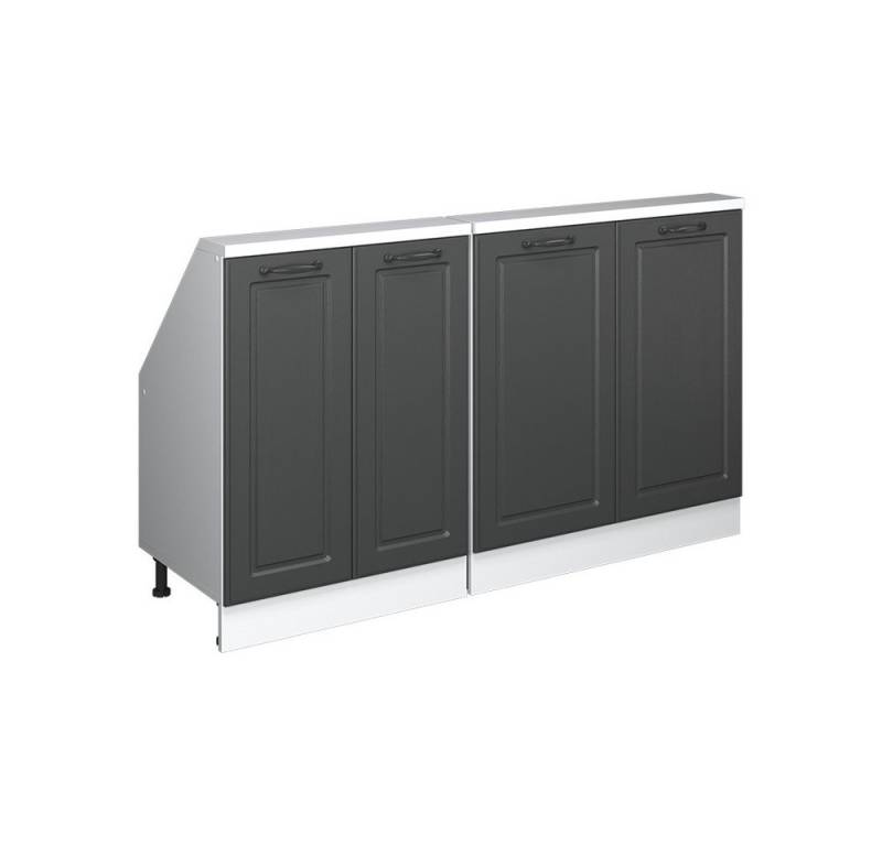 Vicco Kommode Rion, Weiß/Anthrazit Landhaus, 2er Set von Vicco