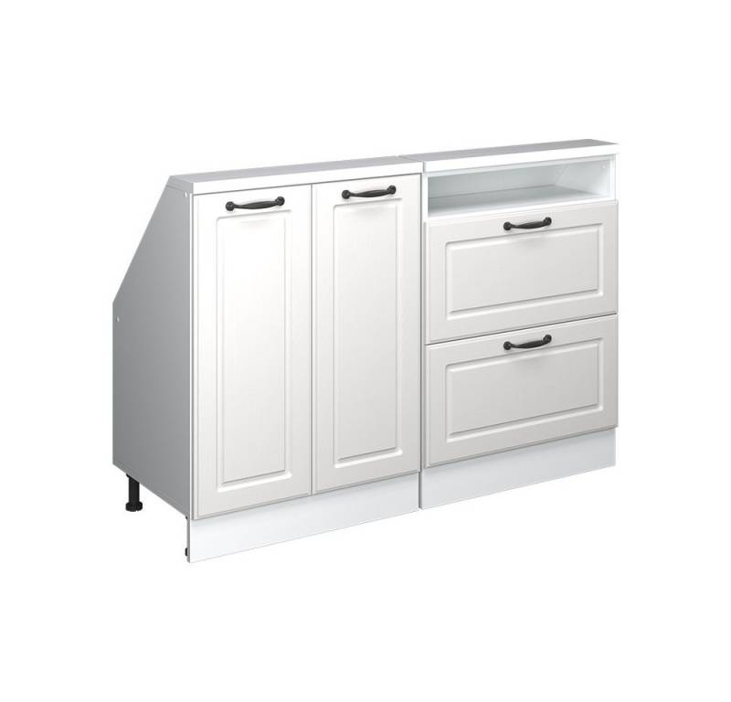 Vicco Kommode Rion, Weiß Landhaus/Weiß/Weiß, 2er Set von Vicco