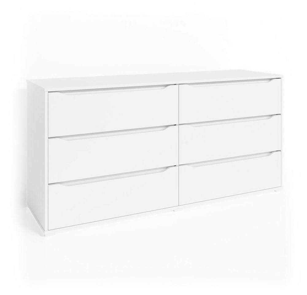 Vicco Kommode Ruben, Weiß, 160 x 78 cm von Vicco