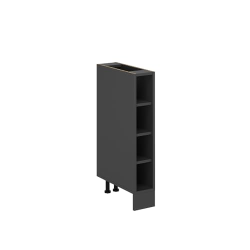Vicco Küchenregal R-Line, offener Küchenschrank, Anthrazit, 15 cm ohne Arbeitsplatte von Vicco
