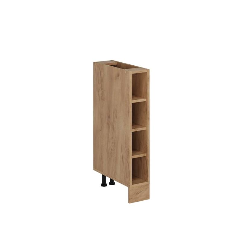Vicco Küchenregal R-Line Offener Küchenschrank Goldkraft Eiche 15 cm ohne Arbeitsplatte von Vicco