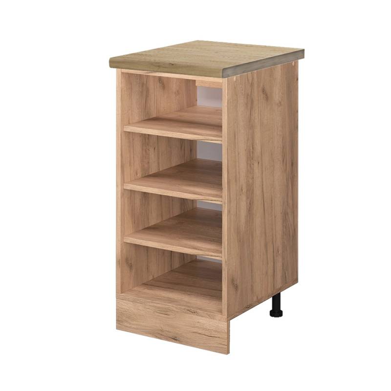 Vicco Küchenregal R-Line Offener Küchenschrank Goldkraft Eiche 40 cm AP Eiche von Vicco
