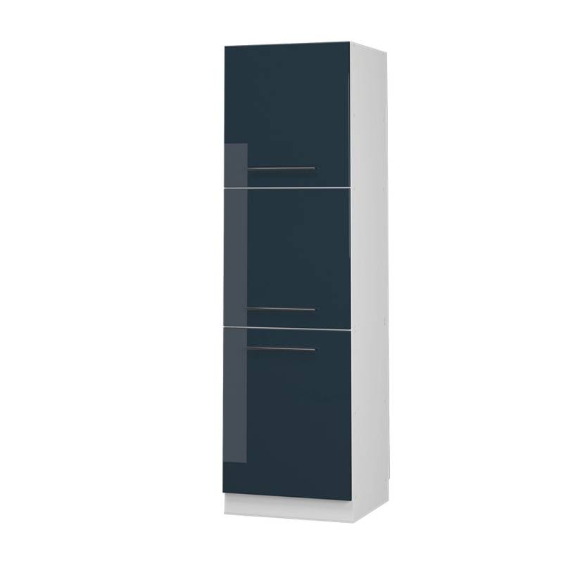 Vicco Küchenschrank Fame-Line Herdschrank Dunkelblau Hochglanz 60 cm von Vicco