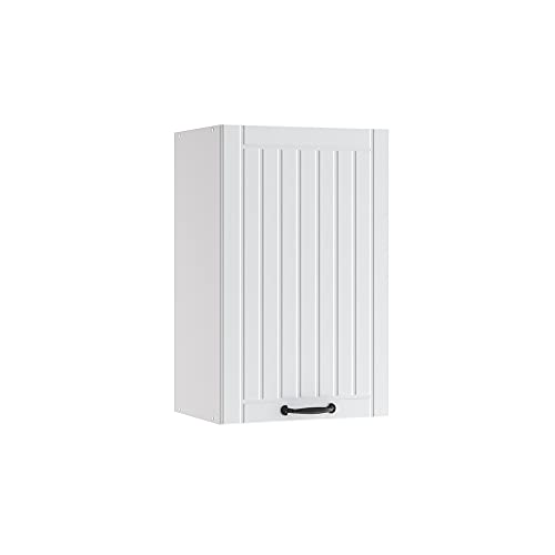 Vicco Hängeschrank Fame-Line, hängender Küchenschrank, Weiß Landhaus/Weiß, 45 cm von Vicco