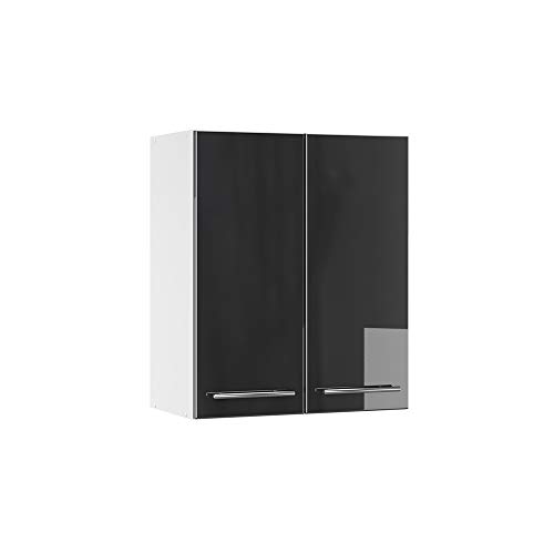 Vicco Hängeschrank Fame-Line, Anthrazit Hochglanz/Weiß, 60 cm von Vicco