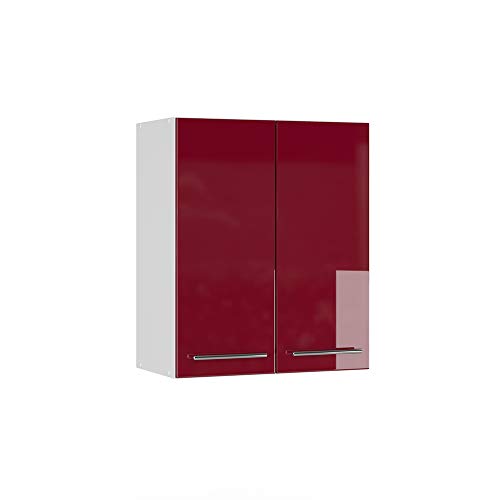 Vicco Hängeschrank Fame-Line, Bordeaux Hochglanz/Weiß, 60 cm von Vicco