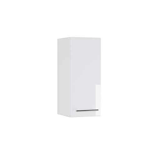 Vicco Hängeschrank Fame-Line, hängender Küchenschrank, Weiß Hochglanz/Weiß, 30 cm von Vicco