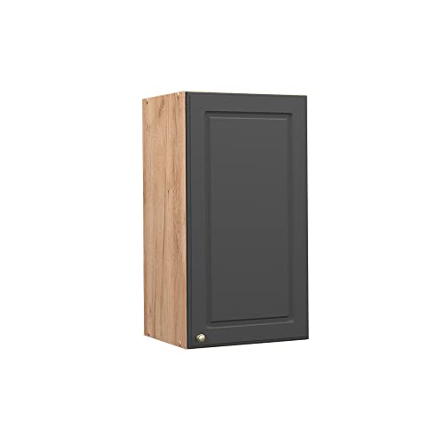 Vicco Hängeschrank Fame-Line, Anthrazit-Gold/Goldkraft Eiche, 40 cm von Vicco