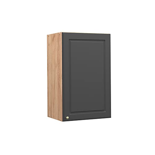 Vicco Hängeschrank Fame-Line, Anthrazit-Gold/Goldkraft Eiche, 45 cm von Vicco