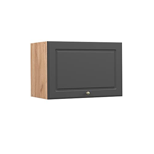 Vicco Hängeschrank Fame-Line, Anthrazit-Gold/Goldkraft Eiche, 60 cm Flach von Vicco