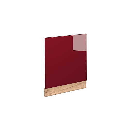 Vicco Frontblende Fame-Line, Bordeaux Hochglanz/Goldkraft Eiche, 60 cm ohne Arbeitsplatte von Vicco