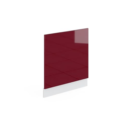 Vicco Frontblende R-Line, Bordeaux Hochglanz/Weiß, 60 cm mit Arbeitsplatte von Vicco