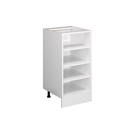 Vicco Küchenregal R-Line, offener Küchenschrank, Weiß/Weiß, 40 cm ohne Arbeitsplatte von Vicco