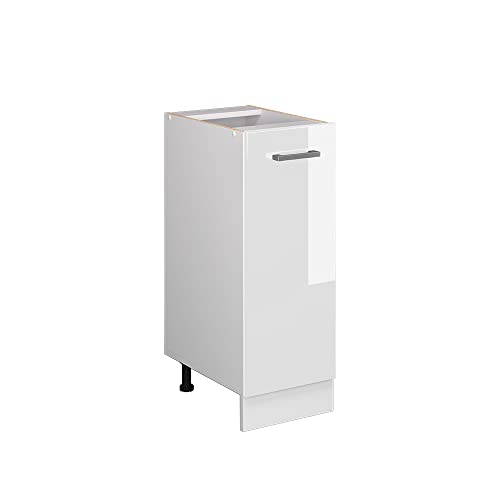 Vicco Apothekerschrank R-Line, Weiß Hochglanz/Weiß, 30 cm ohne Arbeitsplatte von Vicco