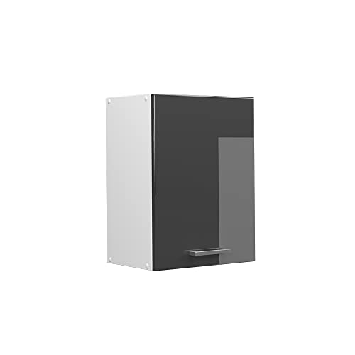 Vicco Hängeschrank R-Line, hängender Küchenschrank, Anthrazit Hochglanz/Weiß, 45 cm Vicco Hängeschrank R-Line, hängender Küchenschrank, Anthrazit Hochglanz/Weiß, 45 cm von Vicco