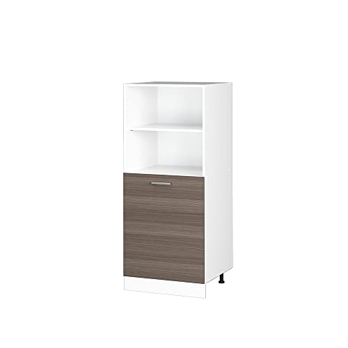 Vicco Herdumbauschrank R-Line, Herdschrank, Grau/Weiß, 60 cm von Vicco