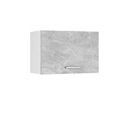 Vicco Hängeschrank R-Line, Beton/Weiß, 60 cm Flach von Vicco